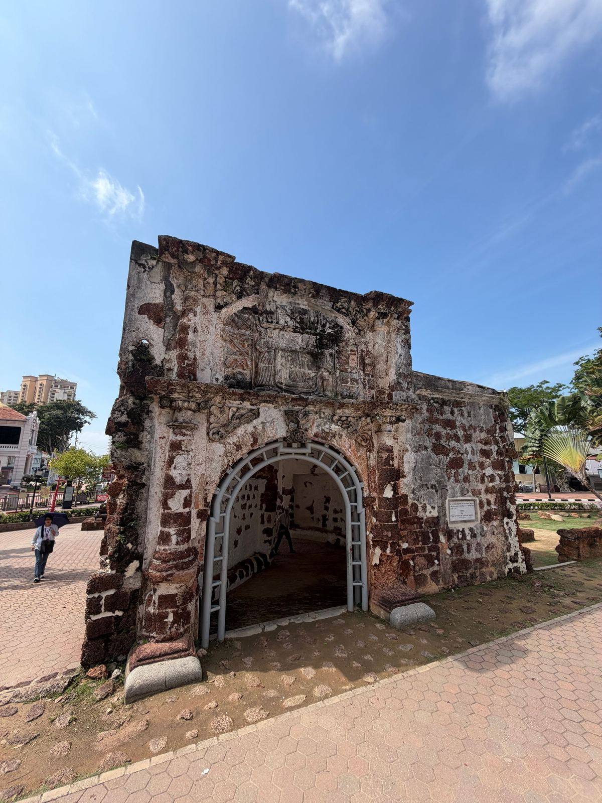 A Famosa fortress gate, Melaka