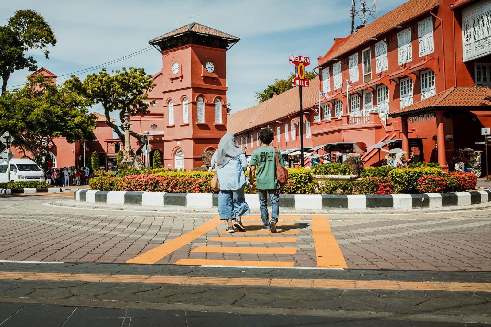 Stadthuys red building at Dutch Square, Melaka